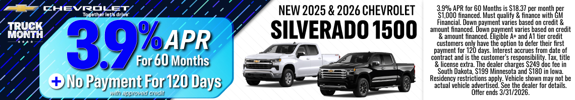 26MAR_BILCHEV_NEW 2025 & 2026 CHEVROLET SILVERADO 1500