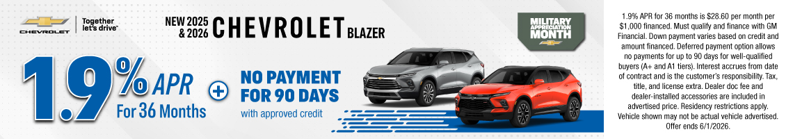 26MAY_BILCHEV_NEW 2025 & 2026 CHEVROLET BLAZER