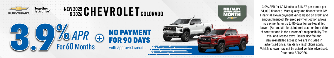 26MAY_BILCHEV_NEW 2025 & 2026 CHEVROLET COLORADO