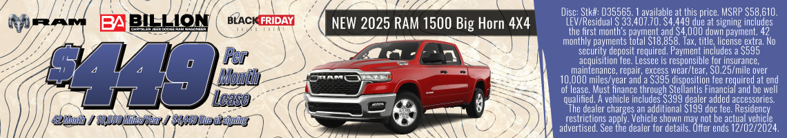 24NOV_BILD_NEW 2025 RAM 1500 BIG HORN