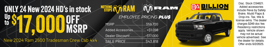 25MAY_BILD_NEW 2024 RAM 2500 TRADESMAN CREW