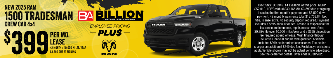 New 2025 Ram 1500 Tradesman