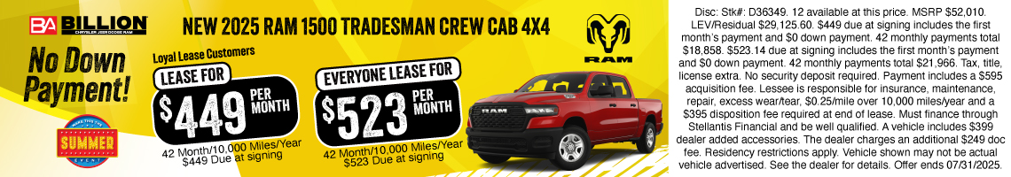25JUL_BILD_LEASE_NEW 2025 RAM 1500 TRADESMAN CREW