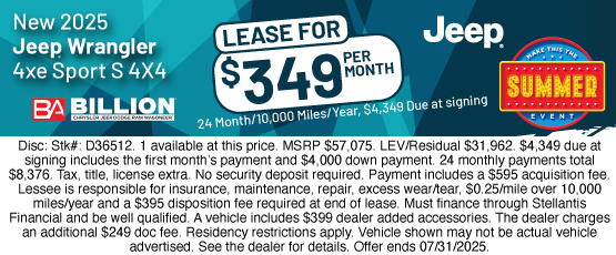 25JUL_BILD_LEASE_NEW 2025 JEEP WRANGLER 4xe SPORT S
