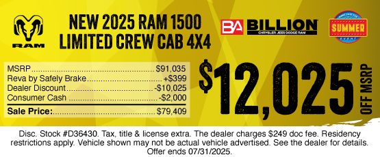 25JUL_BILD_MSRP_NEW 2025 RAM 1500 LIMITED CREW