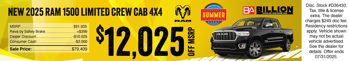 25JUL_BILD_MSRP_NEW 2025 RAM 1500 LIMITED CREW