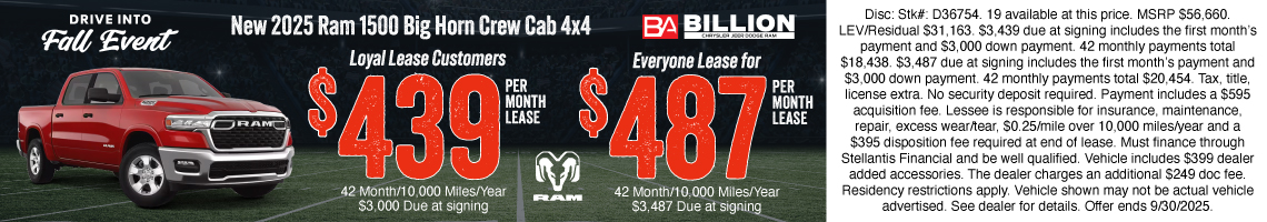 25SEP_BILD_LEASE_NEW 2025 RAM 1500 BIG HORN CREW