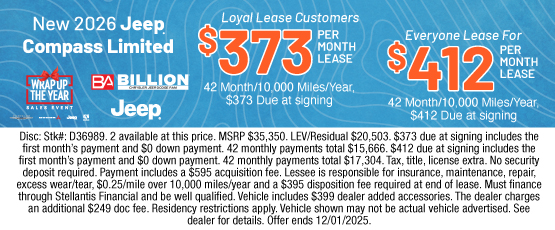 25NOV_BILD_LEASE_NEW 2026 JEEP COMPASS LIMITED