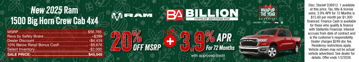 25DEC_BILD_NEW 2025 RAM 1500 BIG HORN CREW CAB