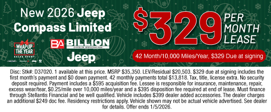 25DEC_BILD_LEASE_NEW 2026 JEEP COMPASS LIMITED