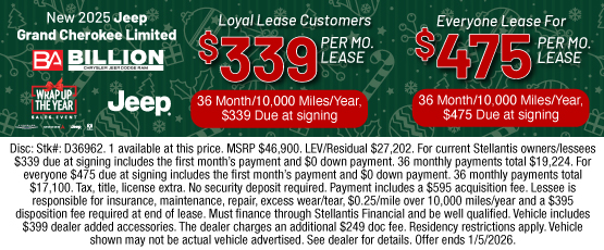 25DEC_BILD_LEASE_NEW 2025 JEEP GRAND CHEROKEE LIMITED