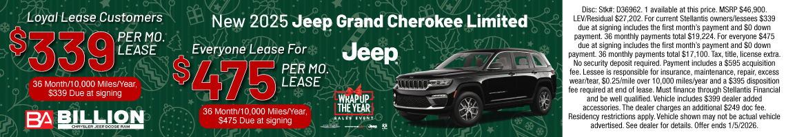 25DEC_BILD_LEASE_NEW 2025 JEEP GRAND CHEROKEE LIMITED