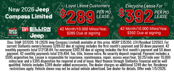 25DEC_BILD_LEASE_NEW 2026 JEEP COMPASS LIMITED