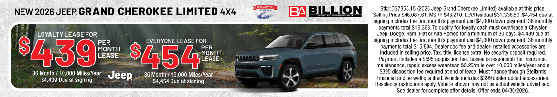 26APR_BILD_LEASE_NEW 2026 JEEP GRAND CHEROKEE LIMITED
