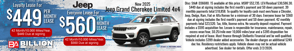 26JAN_BILD_LEASE_NEW 2025 JEEP GRAND CHEROKEE LIMITED