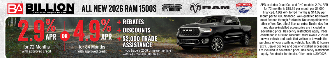 New 2026 Ram 1500 Rebel