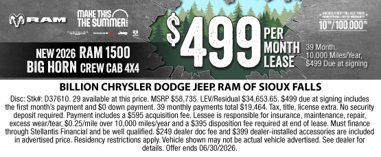26JUN_BILD_LEASE_NEW 2026 RAM 1500 BIG HORN CREW CAB