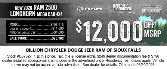 26JUN_BILD_NEW 2026 RAM 2500 LONGHORN MEGA CAB