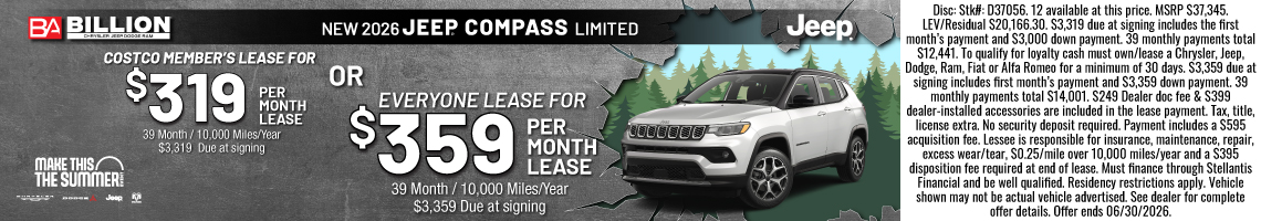 26JUN_BILD_LEASE_NEW 2026 JEEP COMPASS LIMITED