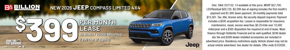 26JUL_BILD_LEASE_NEW 2026 JEEP COMPASS LIMITED