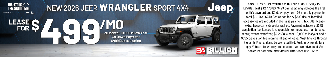 26AUG_BILD_LEASE_NEW 2026 JEEP WRANGLER SPORT