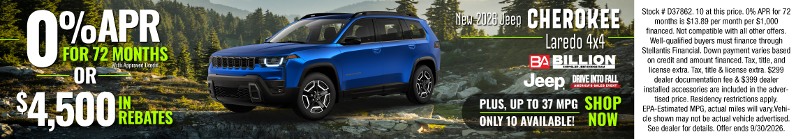 26SEP_BILD_NEW 2026 JEEP CHEROKEE LAREDO
