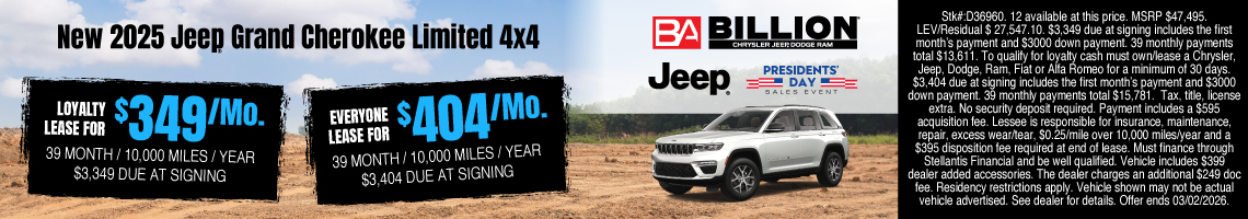 26FEB_BILD_LEASE_NEW 2025 JEEP GRAND CHEROKEE LIMITED