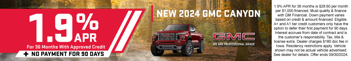 New 2024 GMC Canyon  AT4