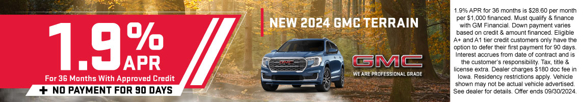 New 2024 GMC Terrain Denali