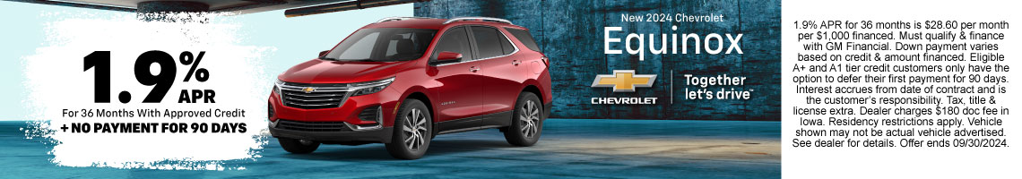 New 2024 Chevrolet Equinox RS