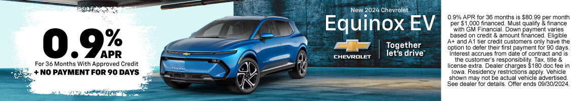 New 2024 Chevrolet Equinox EV RS