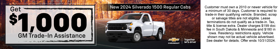 24OCT_BILGM_CHEVY_NEW 2024 CHEVY SILVERADO 1500 REG