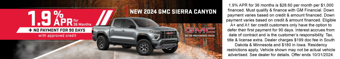 New 2024 GMC Canyon  Denali