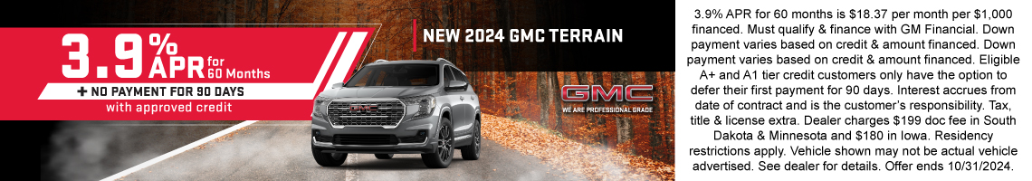 New 2024 GMC Terrain Denali