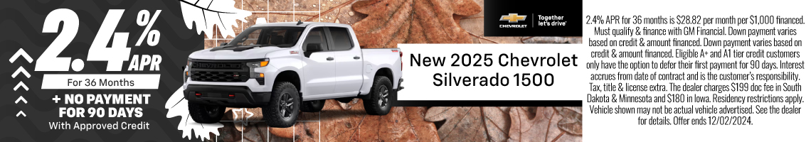 New 2025 Chevrolet Silverado 1500 Custom