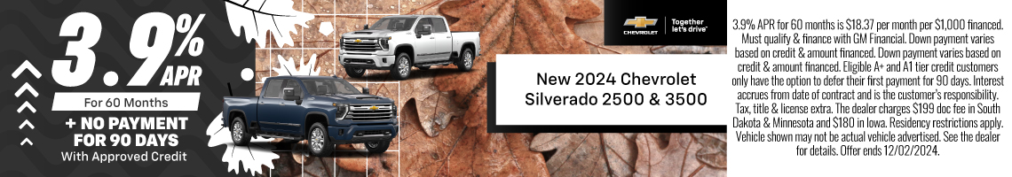 24NOV_BILGM_CHEVY_NEW 2024 CHEVY SILVERADO 2500 & 3500