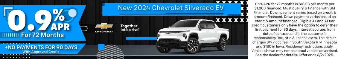 New 2024 Chevrolet Silverado EV RST