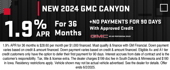 25MAY_BILGM_GMC_NEW 2024 GMC CANYON