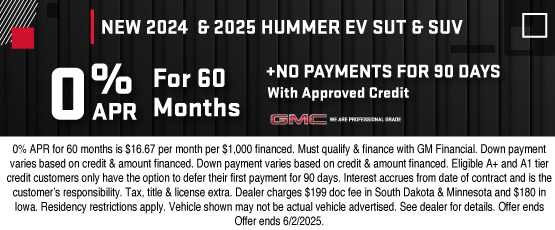 25MAY_BILGM_GMC_NEW 2024/2025 GMC HUMMER SUV/TRUCK