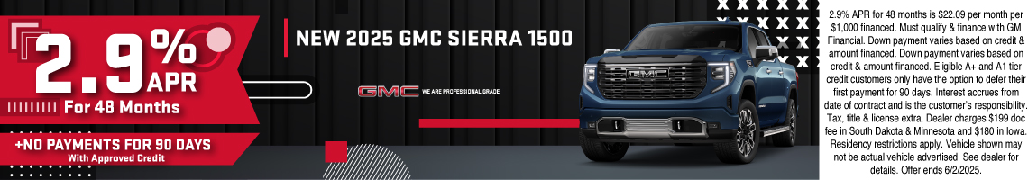 25MAY_BILGM_GMC_NEW 2025 GMC SIERRA 1500
