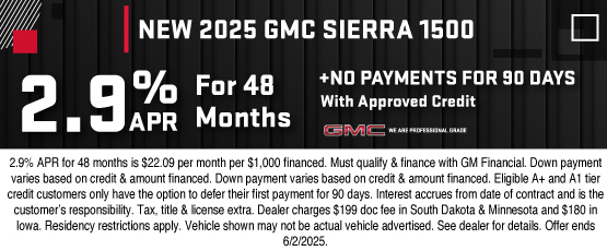 25MAY_BILGM_GMC_NEW 2025 GMC SIERRA 1500