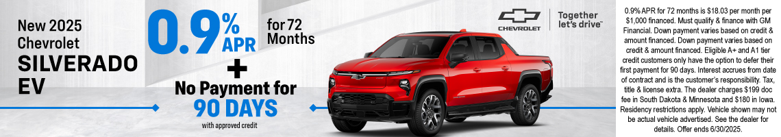 New 2025 Chevrolet Silverado EV LT