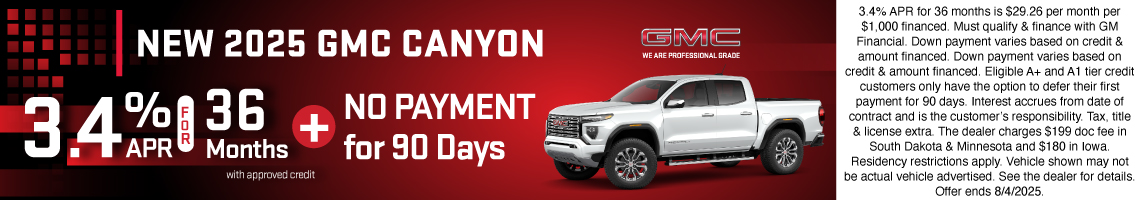 25JUL_BILGM_GMC_NEW 2025 GMC CANYON