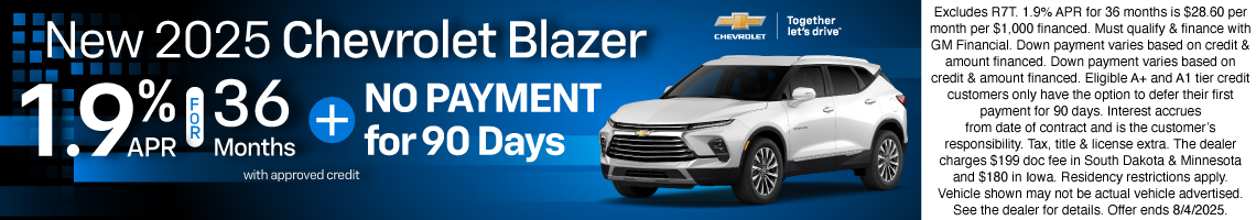 25JUL_BILGM_CHEVY_NEW 2025 CHEVROLET BLAZER