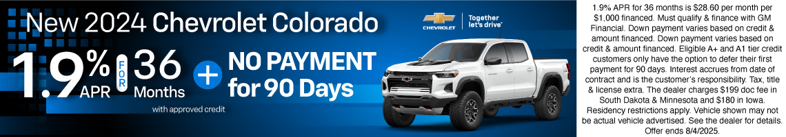 New 2024 Chevrolet Colorado  LT