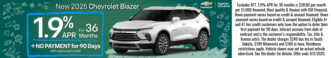 New 2025 Chevrolet Blazer Premier