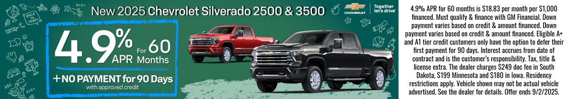 25AUG_BILGM_CHEVY_NEW 2025 CHEVROLET SILVERADO 2500 & 3500