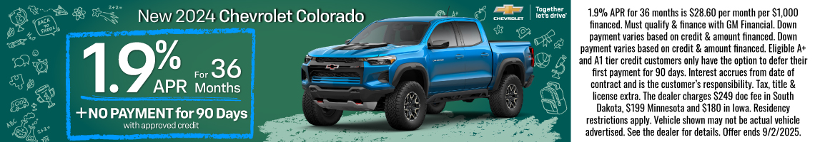 25AUG_BILGM_CHEVY_NEW 2024 CHEVROLET COLORADO