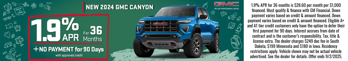 New 2024 GMC Canyon  AT4X