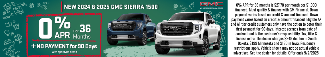 25AUG_BILGM_GMC_NEW 2024 & 2025 GMC SIERRA 1500